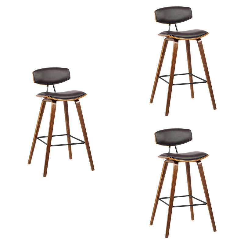 Tabouret de bar Fox , Brun / Noyer, 3, Tabouret de bar (siège d'une hauteur de 28,5 po)