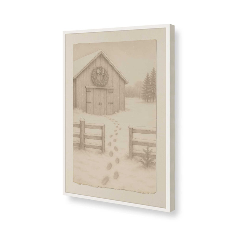Hearthside Haven, reproduction d'art, 24 po x 36 po, Blanc opaque