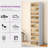 20 Pair Stackable Shoe Storage Cabinet