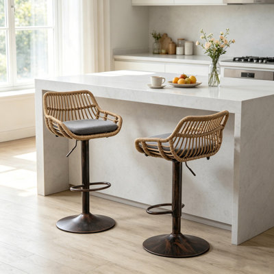 Swivel Upholstered Counter Stool