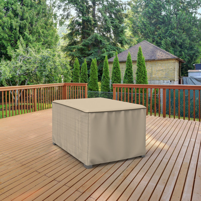 Tanner Outdoor Patio Table/Ottoman Cover, 22" H x 26" W x 26" D