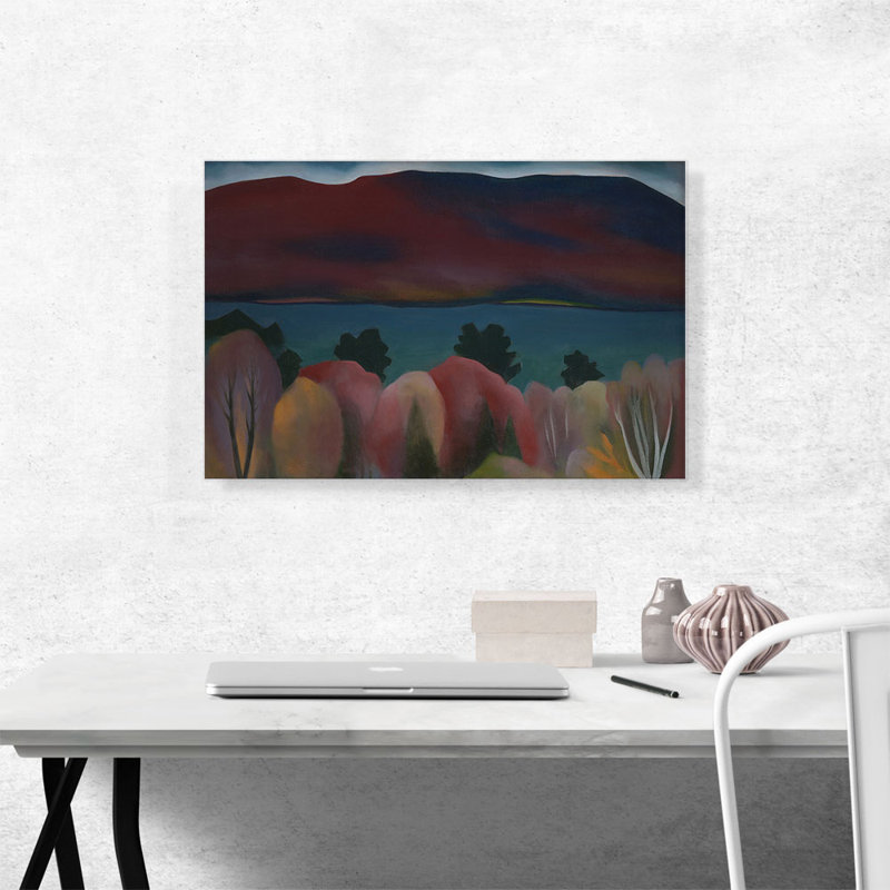 «Lake George 1922» par Georgia O-Keeffe, reproduction d'art sur toile tendue, H 26 po x l 40 po x 1,5 po