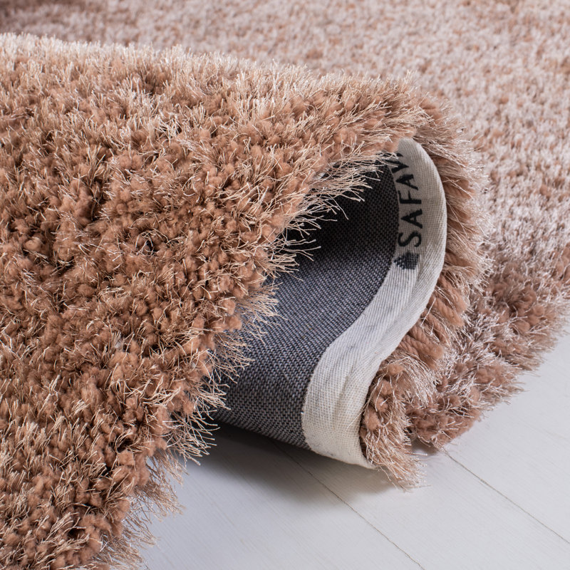 Shag Hand Tufted Performance Solid Color Rug, Round 7'