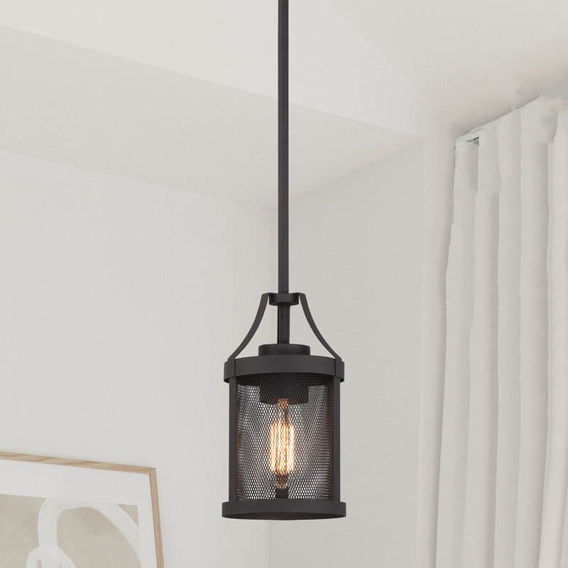 1 - Light Simple Pendant, Matte Black