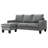 Jessica Sofa Chaise , Gray-2126338659