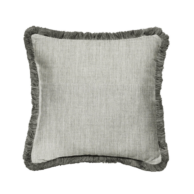 Housse et insert de coussin extérieur d'extérieur, Gris/gris anthracite