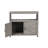 Wooden Patio Bar Table Set with Storage, Buffet Cabinet Sideboard for Outdoor and Indoor
