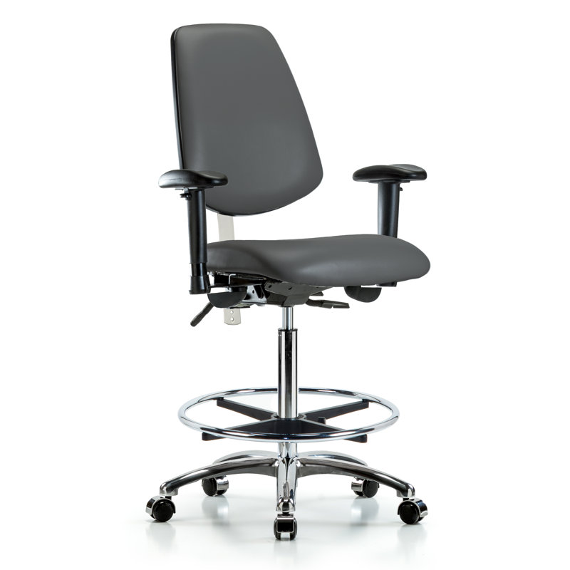 Vinyl Task Chair, Black