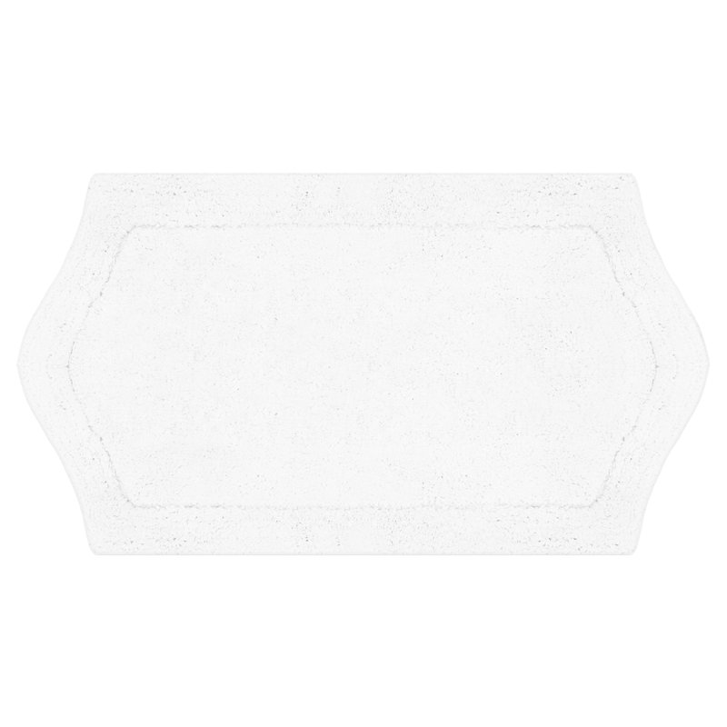 Tapis pour salle de bain Morissette, L 17 po x L 24 po, Blanc