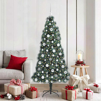 Artificial Pre-lit Christmas Tree with Ball Set