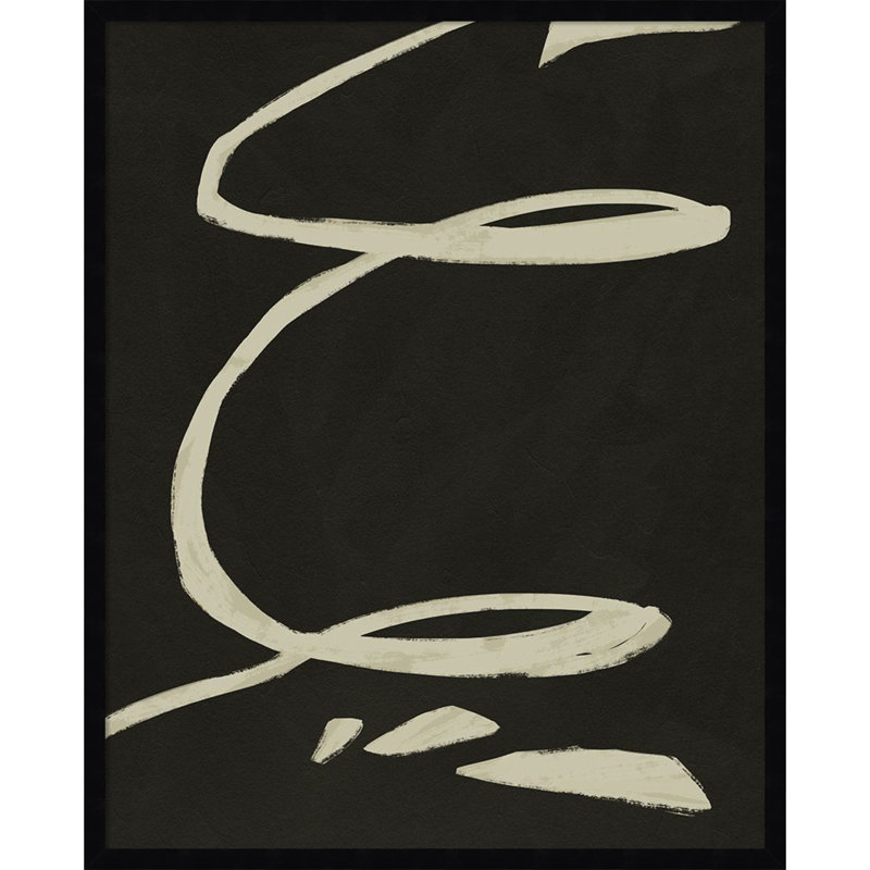 Neutral Spring III by Jacob Green, 33" H x 27" W x 1" D, Black