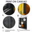«Gray and Yellow Music Cello Chic - Music Jazz Wall Art-106128614-106128617