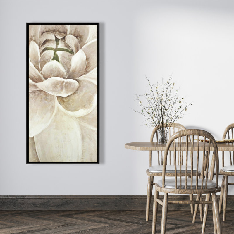 Delicate Chrysanthemum Print On Canvas, H 48 po x l 24 po