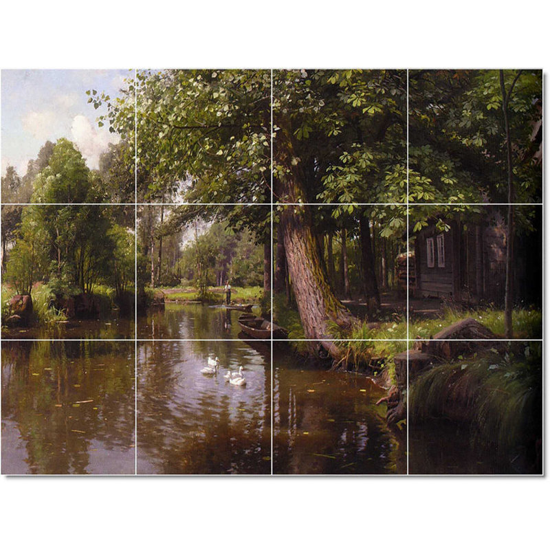 Carreau de céramique décorative 24 po x 18 po 6 po x 6 po, Peder Mork Monsted Country W22843