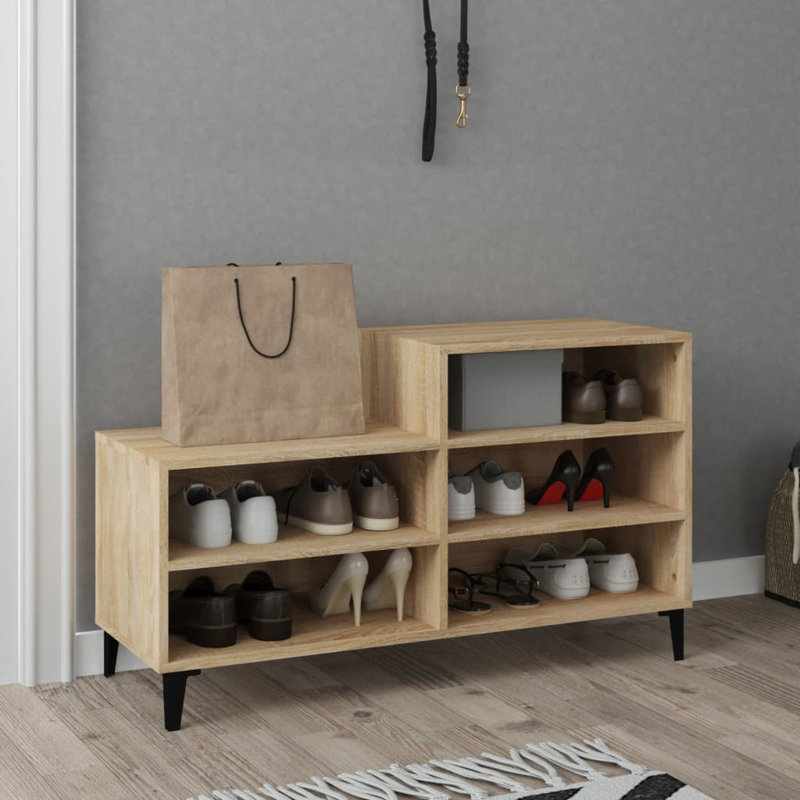 10 Pair Shoe Storage Cabinet, Sonoma Oak