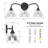 22.5" W 3-Light Dimmable Vanity Light-832387120