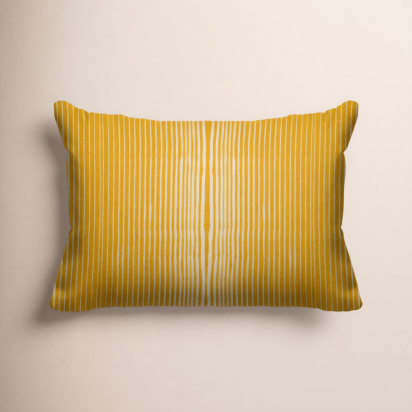 Ash Indoor/Outdoor Lumbar Throw Pillow, Yellow