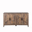 Armoire décorative 4 portes avec 4 portes et 4 tablettes ouvertes -2054167251