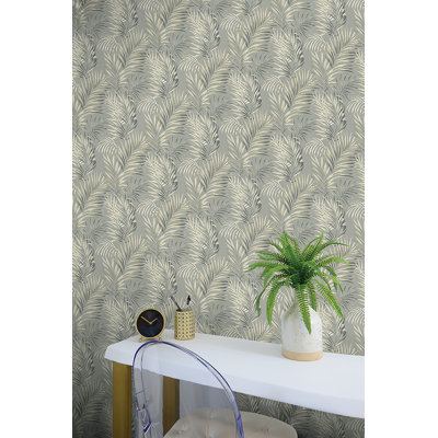 Rouleau de papier peint adhésif L 18 pi x l 20,5 po Tommy Bahama Tranquillo Palm