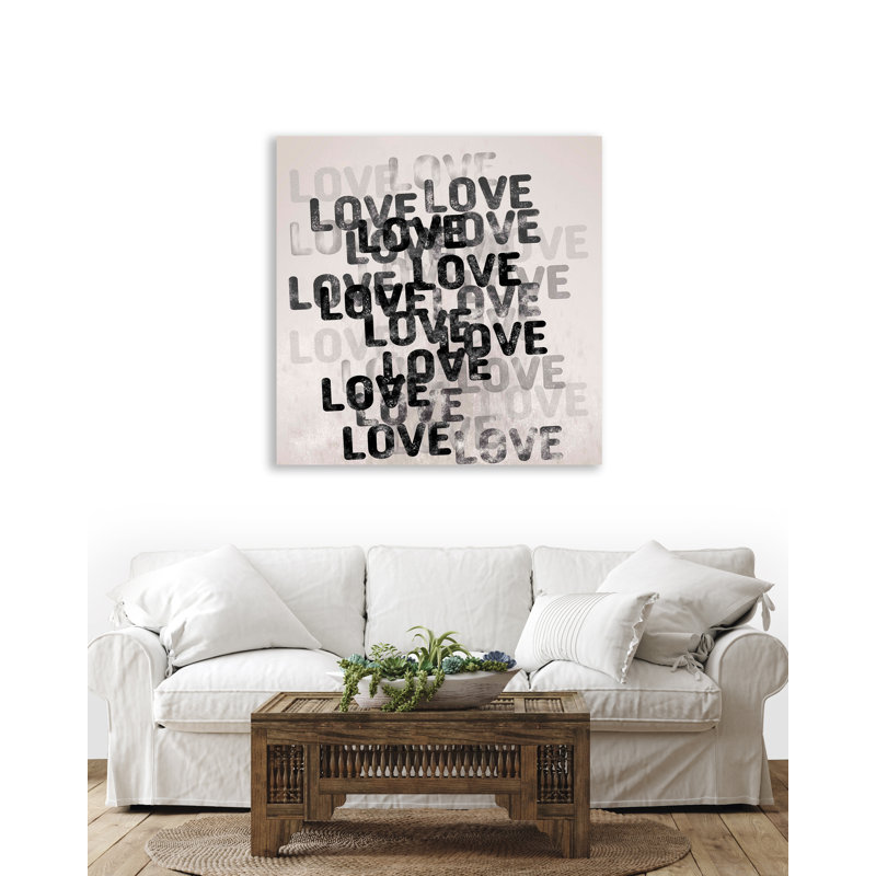 Love, 31" H x 31" W, Wrapped Canvas