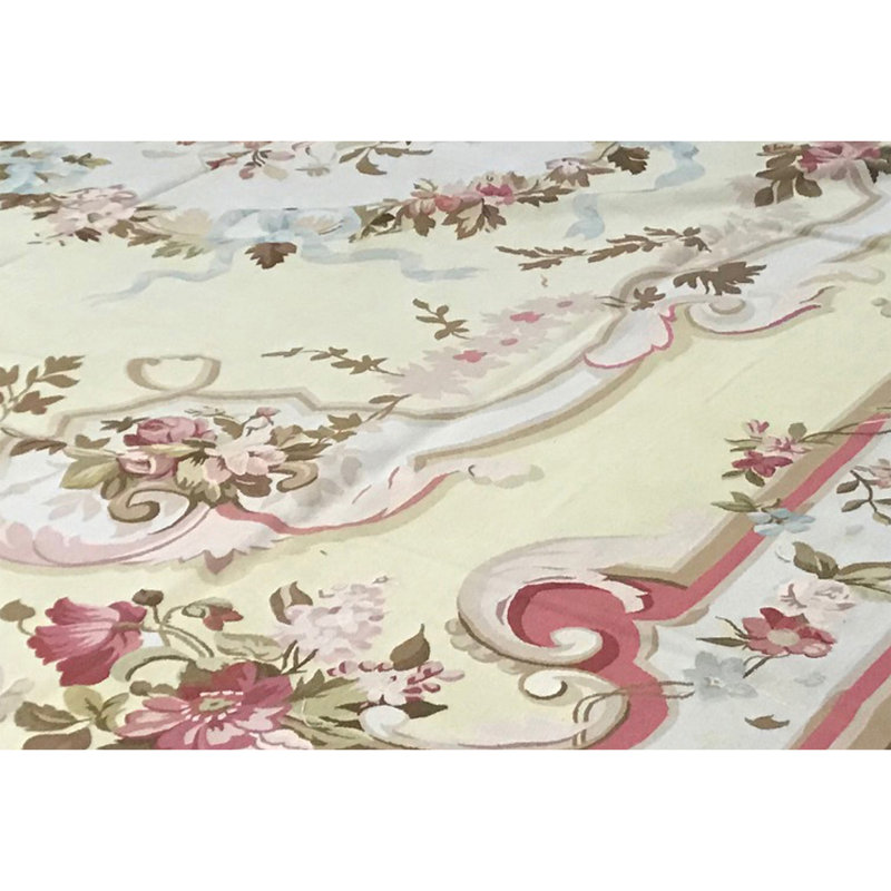 Aubusson Renaissance Handmade Wool Oriental Area Rug