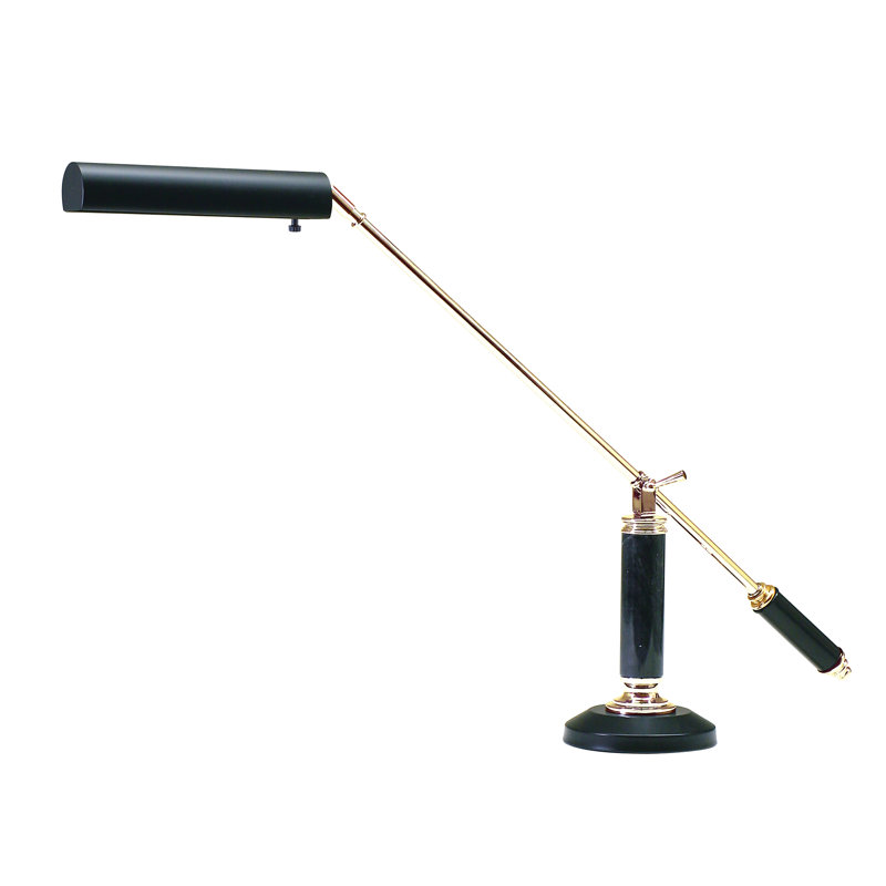 Grand Piano Table Lamp, Polished Brass and Black