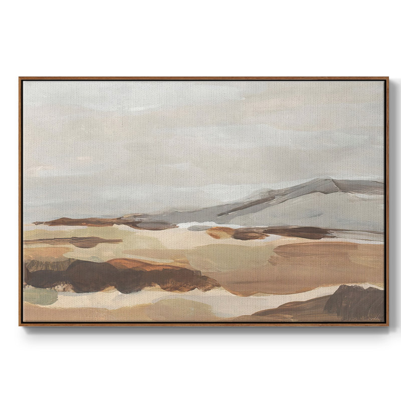 Dusky Mountain I, reproduction d'art sur toile, H 25 po x l 37 po x P 2 po, Cadre noyer