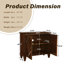 Buffet rétro en bois avec rangement-270208193