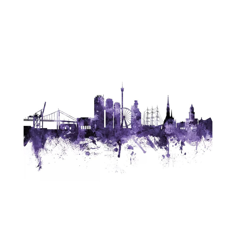 Gothenburg, Sweden Skyline by Michael Tompsett - 1 Piece Wrapped Canvas Wall Art, 101.6 cm H x 66.04 cm W x 1.91 cm D