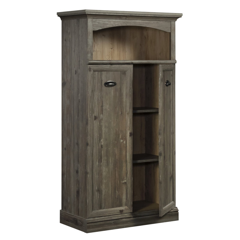 Armoire de rangement, finition brune