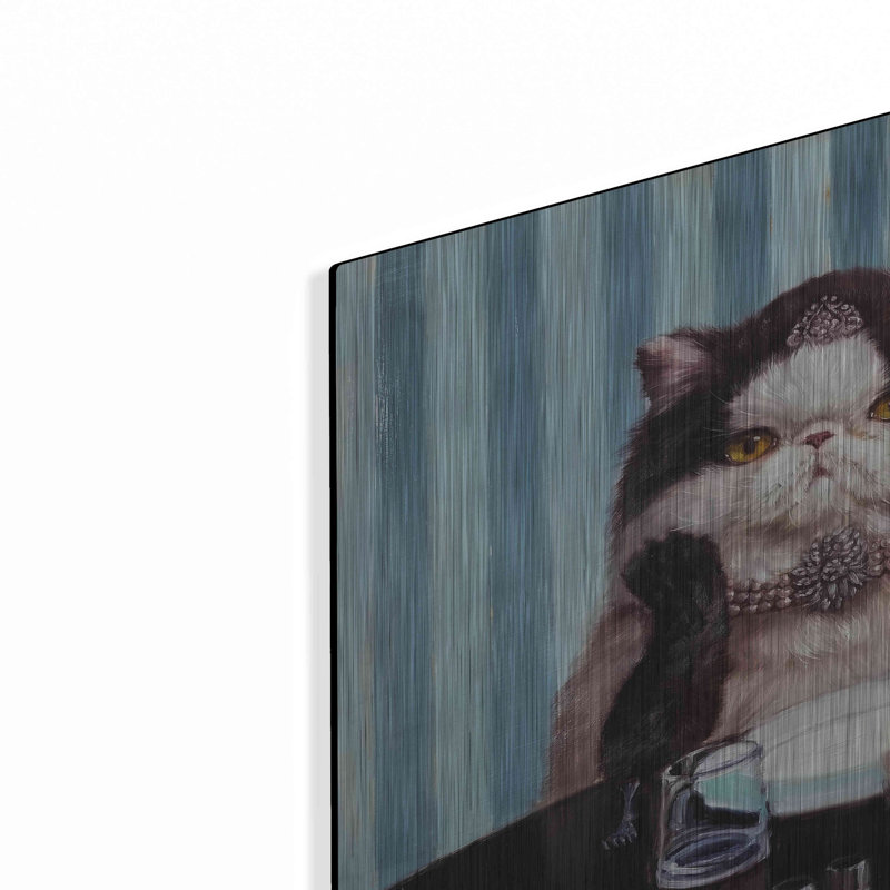 «Breakfast at Tiffany's» par Lucia Heffernan, peinture sur métal sans cadre, H 16 po x l 24 po x P 0,13 po