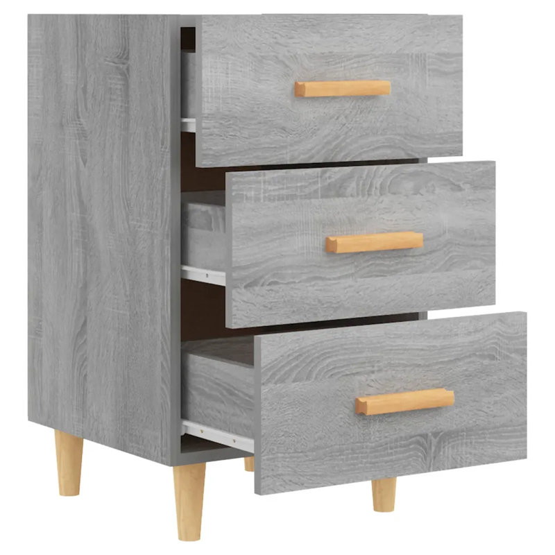 Westbury 40cm W Bedside Table, Grey Sonoma