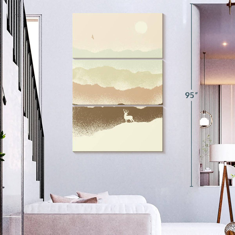 Brampt Quietude Mountainscape, 74" H x 48" W