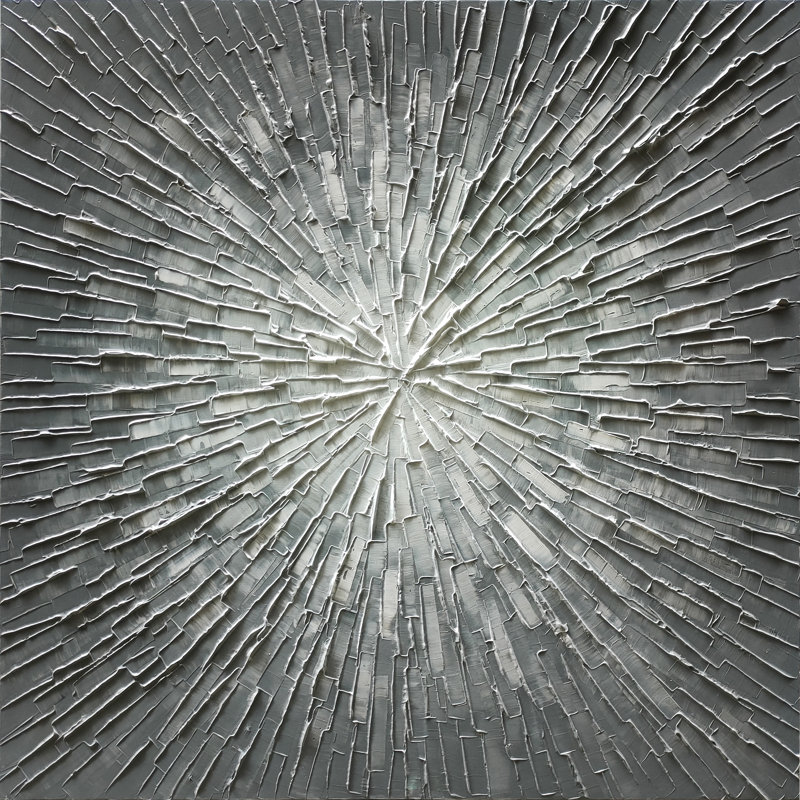 Abstrait - peinture sur toile tendue, H 40 po x l 40 po