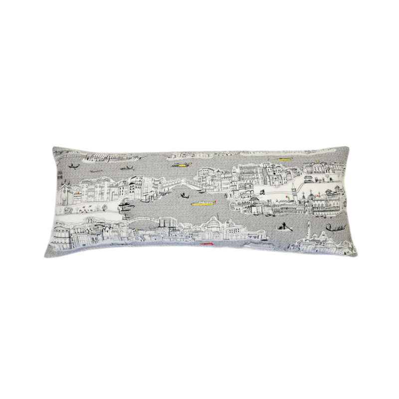 Coussin lombaire blanc Venice, Crème