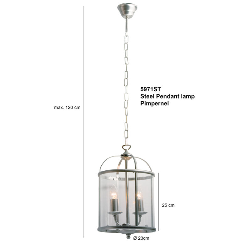 Rikard 2 - Light Pendant, Steel