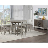 Abacus 5-Piece Counter Drop-Leaf Dining Set(Table & 4 Chairs)