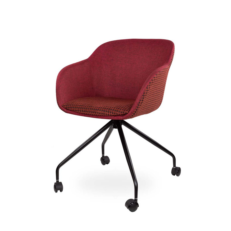 Akhill 48cm H Fabric Upholstered Armchair, Red