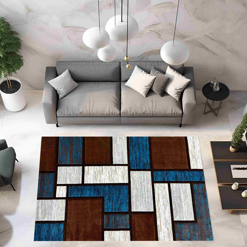 Mccampbell Abstract Indoor Rug, Rectangle 2'7" x 4'