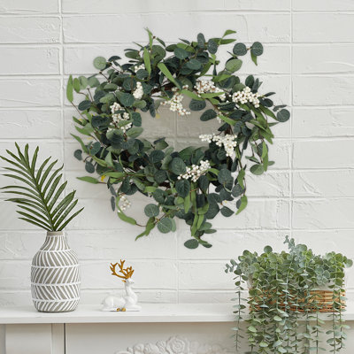 Faux Eucalyptus 55cm Wreath