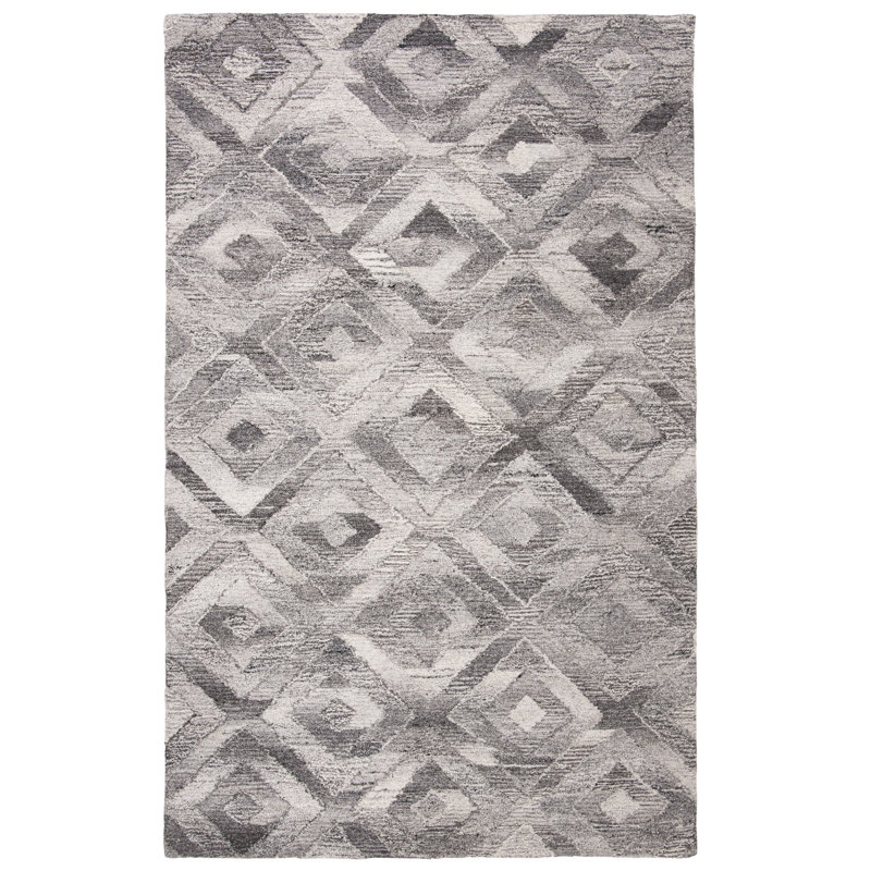 Amelio Hand Tufted Performance Geometric Rug, Rectangle 4' x 6'