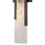 Applique murale moderne noire à DEL 26,38 po | Abat-jour acrylique à ondulation d'eau | Luminaire de meuble-lavabo à intensité variable | Plafonnier encastré vertical ETL