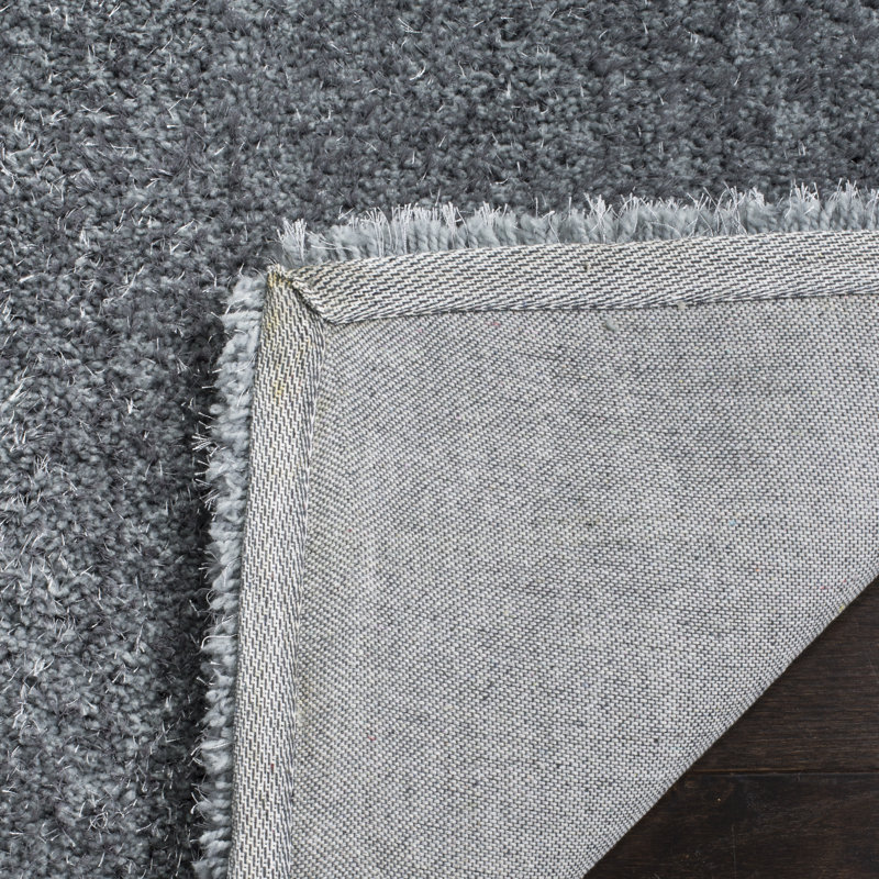 Tapis de couleur unie à poils longs Winnett, Tapis de couloir 2 pi 3 po x 8 pi