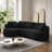 120.9" Modern Curved L-Shape Luxury Sectional, Corduroy Upholstery, Tufted Surface, No Assembly Required, 4-Seat-735842521