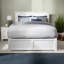 Lit plateforme en bois massif avec pied de lit et tiroirs de rangement Kindig-23568921-23568918