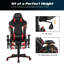 Fauteuil de massage inclinable pour jeux vidéo de course et PC-2013194880