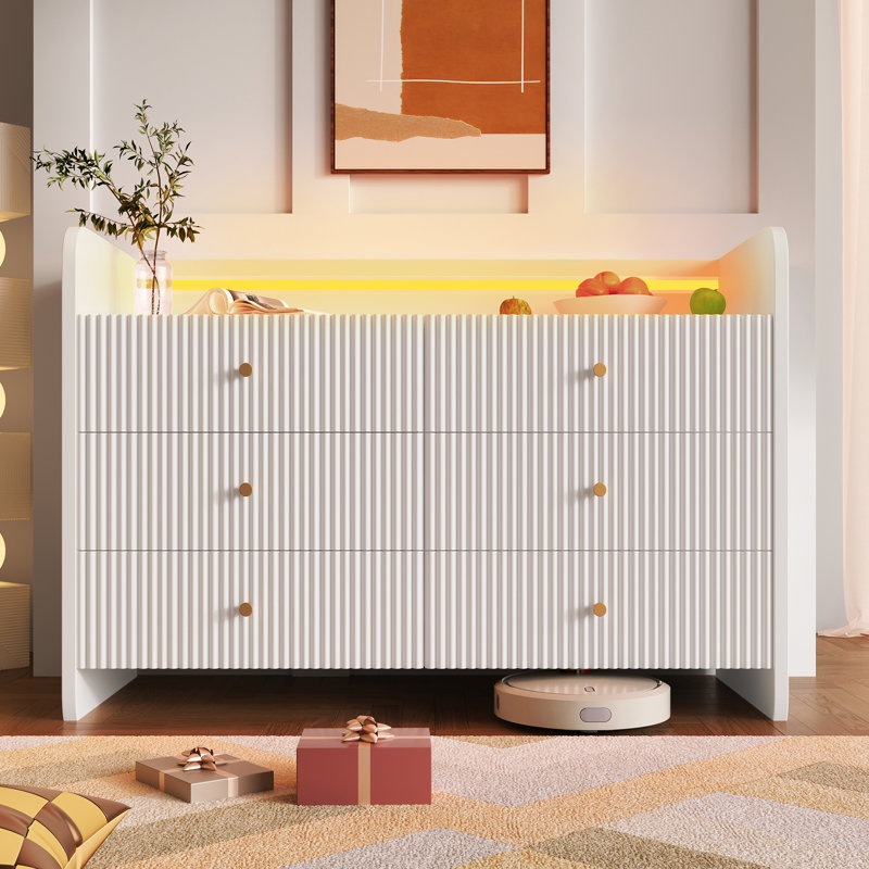 120cm W 6 - Drawer Chest of Drawers