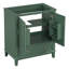 Base d'armoire de salle de bain 30 po en bois massif foncé, multifonctionnelle avec porte et tiroir, tablette réglable, base de meuble-lavabo requise, construction, rangement,-48495338-48495343
