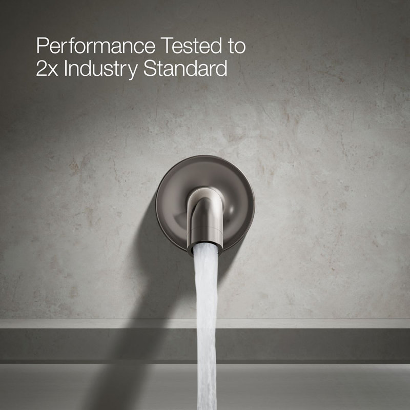 Purist® Wall Mount Non Diverter Bath Tub Spout, Vibrant Titanium