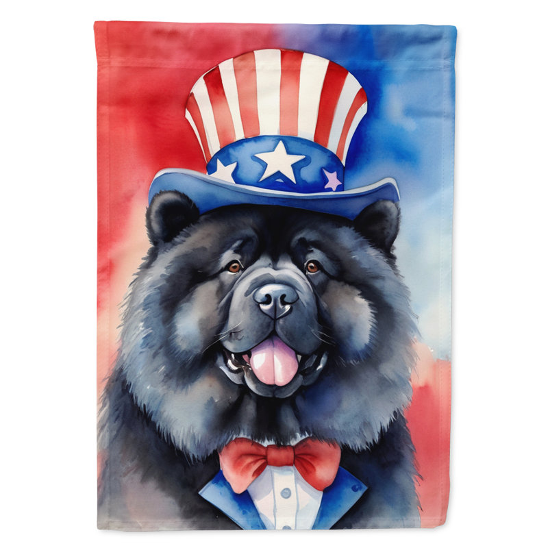 Drapeau patriotique de la maison américaine, Chow-chow noir